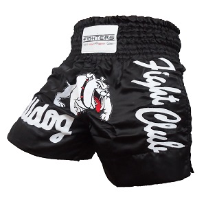 FIGHTERS - Pantalones Muay Thai / Bulldog  / Negro / XL