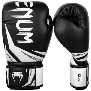 Venum - Boxing Gloves / Challenger 3.0 / Black-White / 16 oz