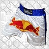 FIGHTERS - Muay Thai Shorts / Bulls / Weiss-Blau / XS