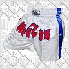 FIGHT-FIT - Muay Thai Shorts / Weiss / Small