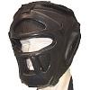FIGHTERS - Kopfschutz mit Gitter / Double Protect / Schwarz / Large