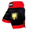 FIGHTERS - Muay Thai Shorts / Albanien-Shqipëri / Schwarz / Small