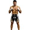FIGHTERS - Pantaloncini Muay Thai / Elite Fighters / Nero-Bianco