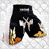 FIGHTERS - Thaibox Shorts / Elite Fighters / Schwarz-Weiss / XXL