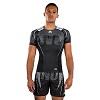 Venum - Rashguard / Adrenaline / Short Sleeve / Nero-Argento-Grigio