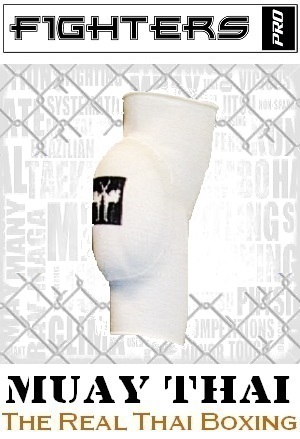 FIGHTERS - Elbow Pads / Padded / White / Large
