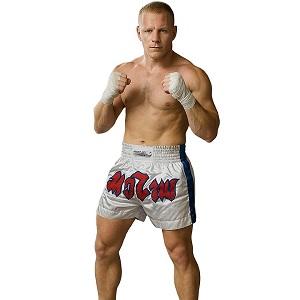 FIGHTERS - Pantaloncini Muay Thai / Bianco / XL