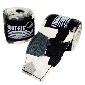 FIGHTERS - Boxbandagen / 450 cm / Unelastisch / Camo Grau-Schwarz