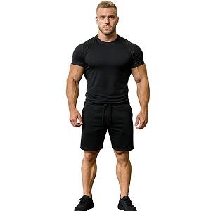 FIGHT-FIT - Pantaloncini da fitness / Giant / Nero / Medium
