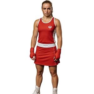 FIGHTERS - Abito da boxe da donna / Rosso-Bianco / Small