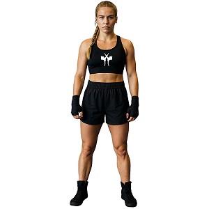 FIGHTERS - Reggiseno sportivo da donna / Nero / Small