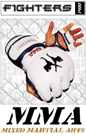 FIGHTERS - MMA Handschuhe / Elite / Weiss / Medium