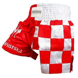 FIGHTERS - Muay Thai Shorts / Croatia-Hrvatska / Zastava / Small