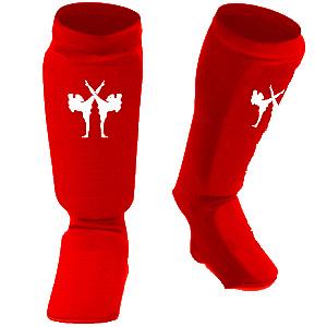 FIGHTERS - Shin guard / Combat / Red / XL