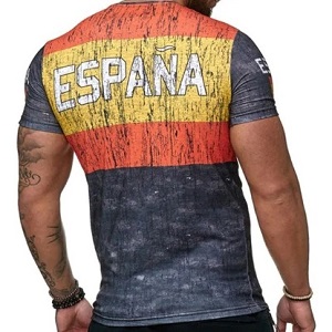 FIGHTERS - T-Shirt / Spagna-España / Rosso-Giallo-Nero / XL