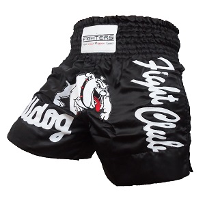 FIGHTERS - Pantaloncini Muay Thai / Bulldog  / Nero / XS