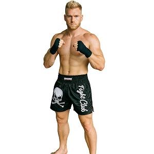 FIGHTERS - Pantaloncini Muay Thai / Fight Club Skull / Nero / Small