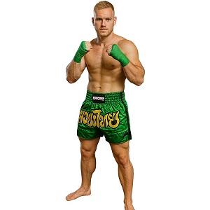 FIGHTERS - Pantaloncini Muay Thai / Verde / Medium