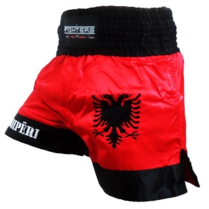 FIGHTERS - Muay Thai Shorts / Albania-Shqipëri / Medium