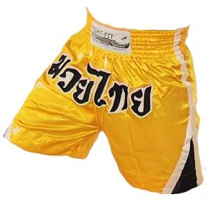 FIGHTERS - Pantaloncini Muay Thai / Giallo / Medium
