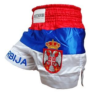 FIGHTERS - Pantaloncini Muay Thai / Serbia-Srbija / Gbr / Large