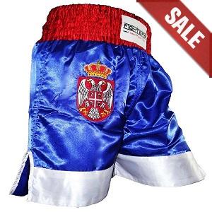 FIGHTERS - Pantaloncini Muay Thai / Serbia-Srbija / Zastava / XXL