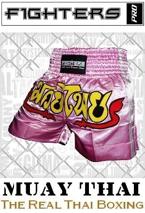 FIGHTERS - Pantaloncini Muay Thai / Rosa / Large