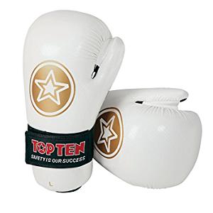 Top Ten - Guanti Point Fighting / Bianco-Oro / Medium
