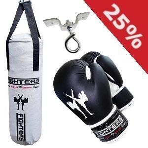 FIGHTERS - Gants de boxe pour enfants / Bad Boy / 6 oz / Noir