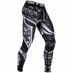 Venum - Pantalon de Compresión / Gladiator 3.0 / Negro-Blanco / XL