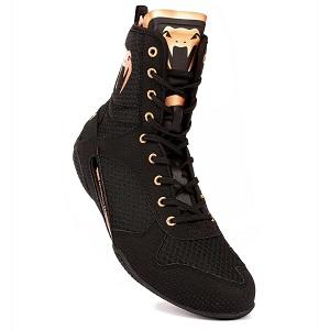 Venum - Boxschuhe Boxstiefel / Elite / Schwarz-Bronze / EU 44