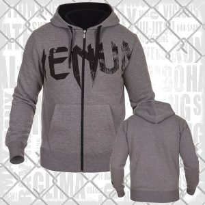 Venum - Hoodie Undisputed / Grau-Schwarz / Medium