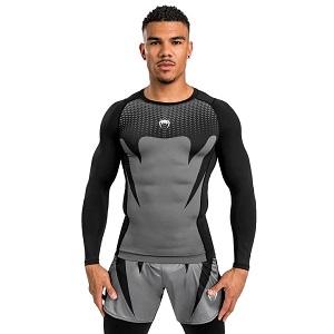 Venum - Rashguard / Attack  / Long Sleeve / Nero-Grigio / Medium