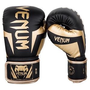 Venum - Boxing Gloves / Elite / Black-Gold / 14 oz