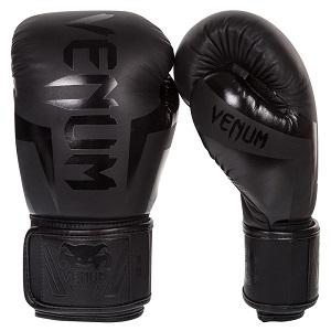 Venum - Guantes Boxeo / Elite / Negro-Negro / 8 oz