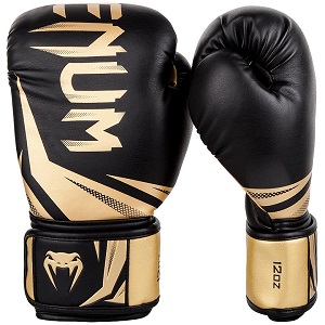 Venum - Guantoni da Boxe / Challenger 3.0 / Nero-Oro / 12 oz