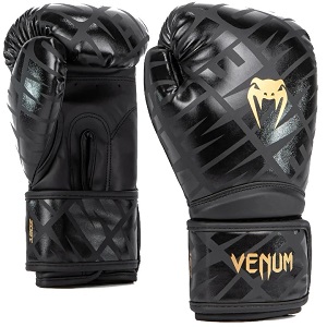 Venum - Guantes de Boxeo / Contender 1.5 XT / Negro-Oro / 10 oz