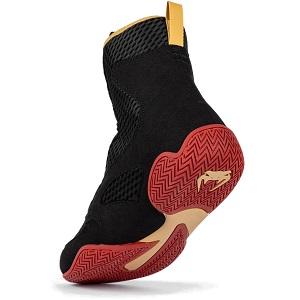 Venum - Boxing Shoes / Elite / Black-Gold-Red / EU 40