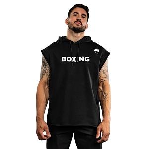 Venum - Felpa con cappuccio / Boxing VT / Senza maniche / Nero / Small