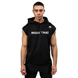 Venum - Felpa con cappuccio / Muay Thai VT / Senza maniche / Nero / Medium
