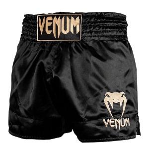Venum - Muay Thai Shorts / Classic / Schwarz-Gold / Small