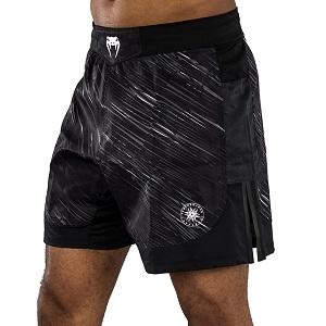 Venum - Fightshorts Pantaloncini da MMA / Tectonic Rapid / Nero-Grigio / Medium